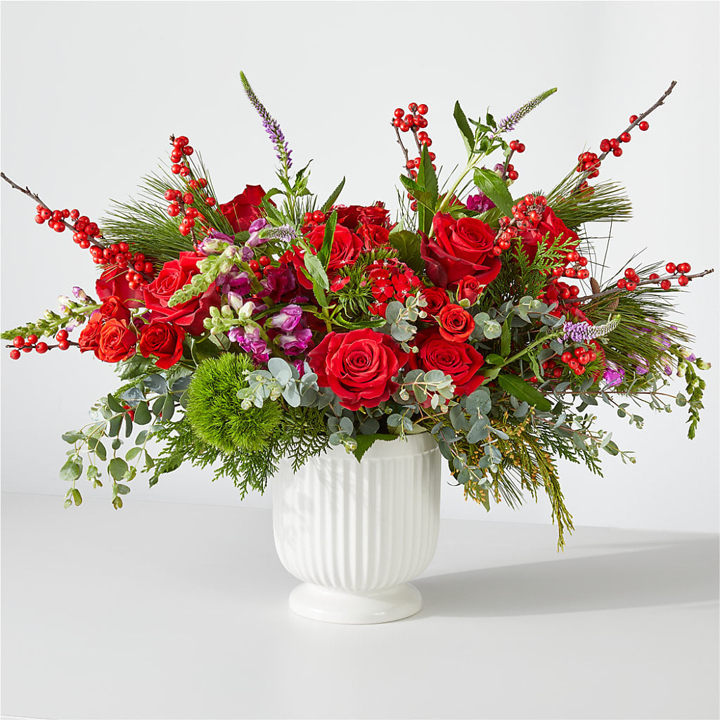 Big Red Bow Bouquet – Evergreen Flowers, Tucson AZ
