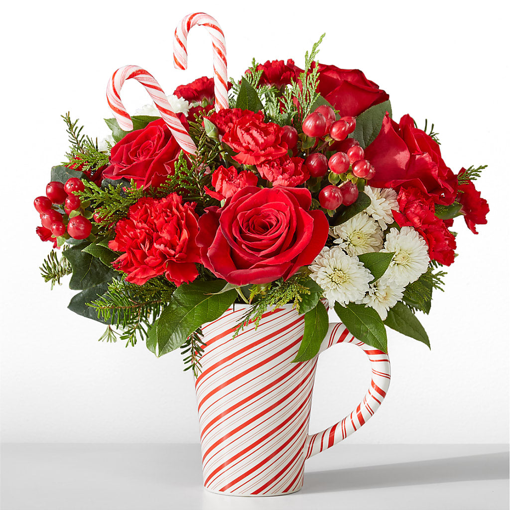 Peppermint Swirl Mug – Evergreen Flowers, Tucson AZ