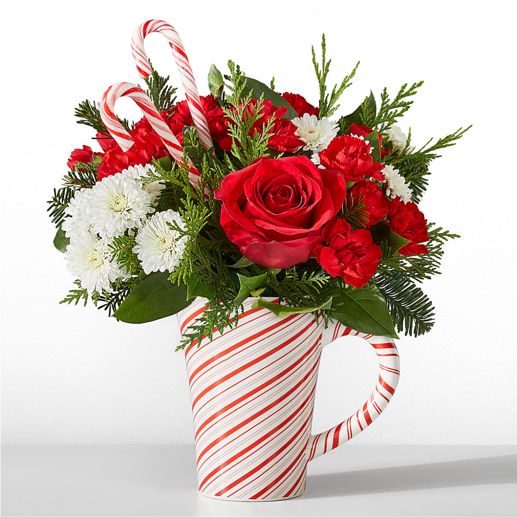 Peppermint Swirl Mug – Evergreen Flowers, Tucson AZ