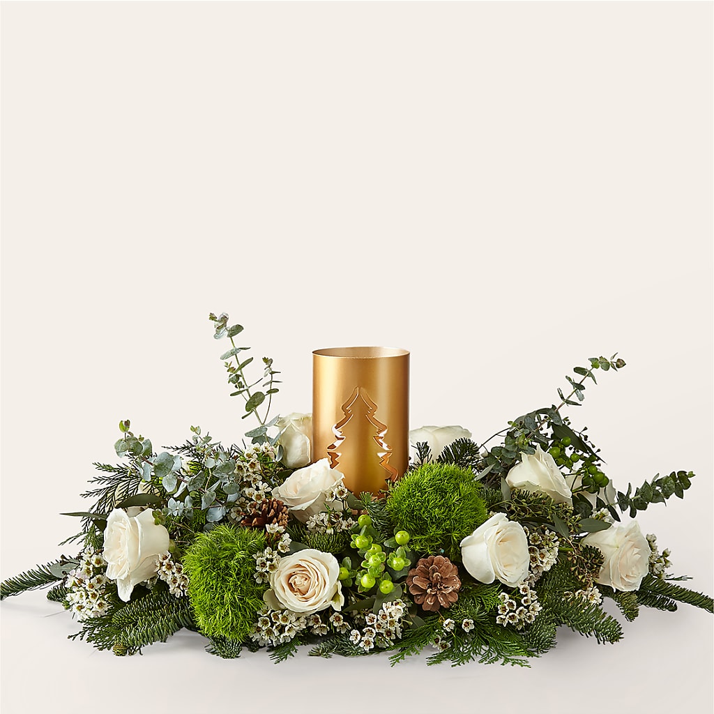 Chestnuts Roasting Centerpiece – Evergreen Flowers, Tucson AZ