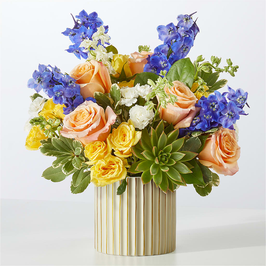 Cobalt Reverie Bouquet – Evergreen Flowers, Tucson AZ