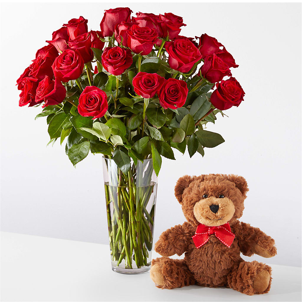 Romantic Long Stem Red Rose Bouquet Bundles – Evergreen Flowers, Tucson AZ