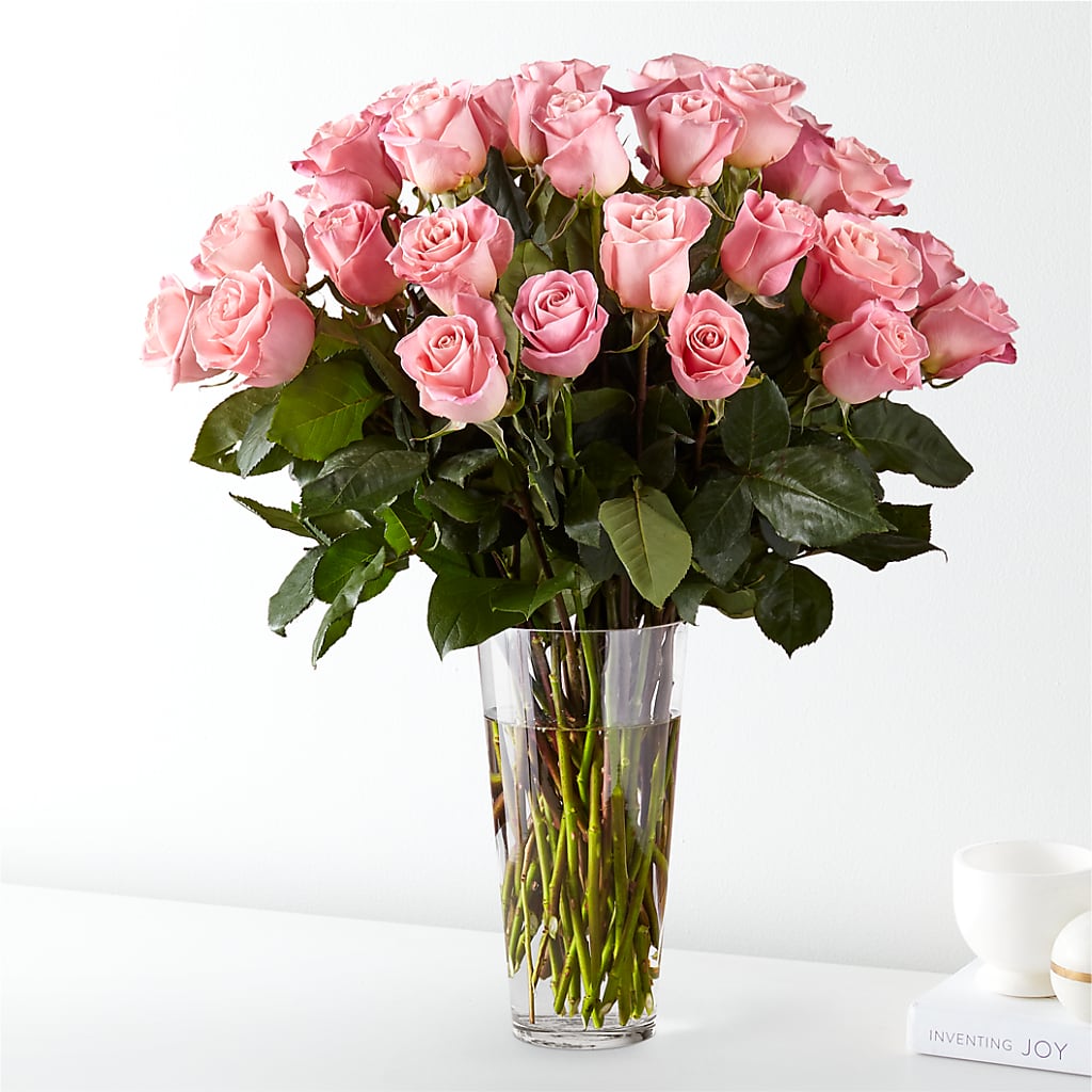 Long Stem Pink Rose Bouquet – Evergreen Flowers, Tucson AZ
