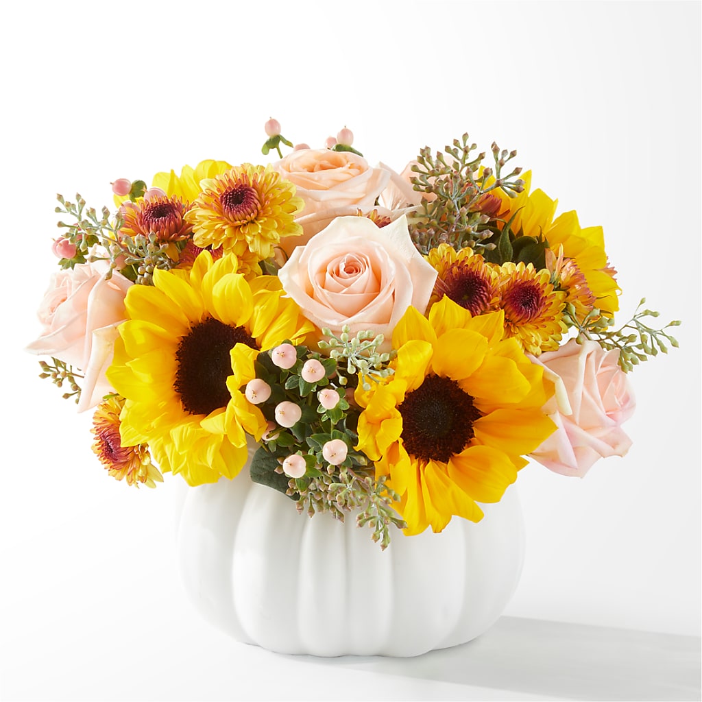 Pumpkin to Talk About Bouquet – Evergreen Flowers, Tucson AZ