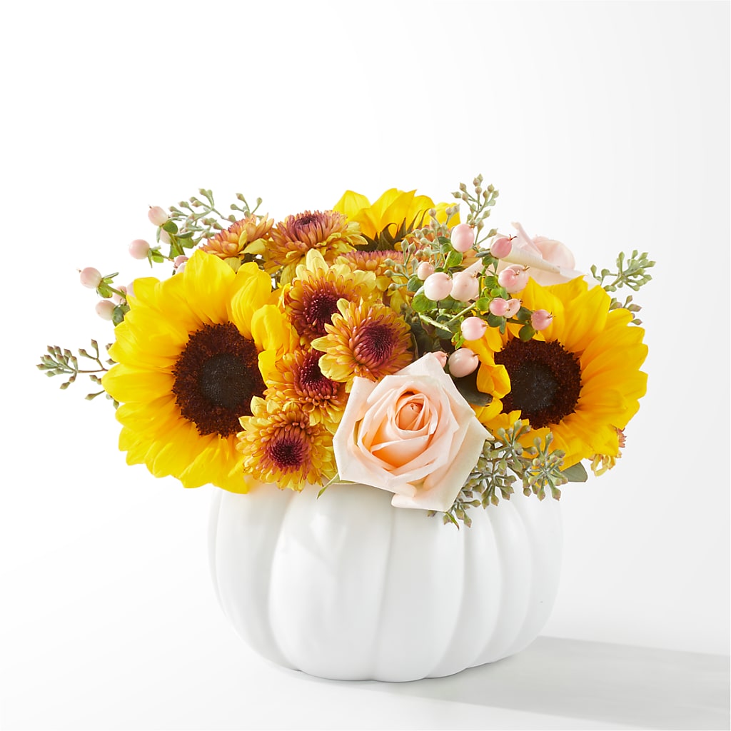 Pumpkin to Talk About Bouquet – Evergreen Flowers, Tucson AZ