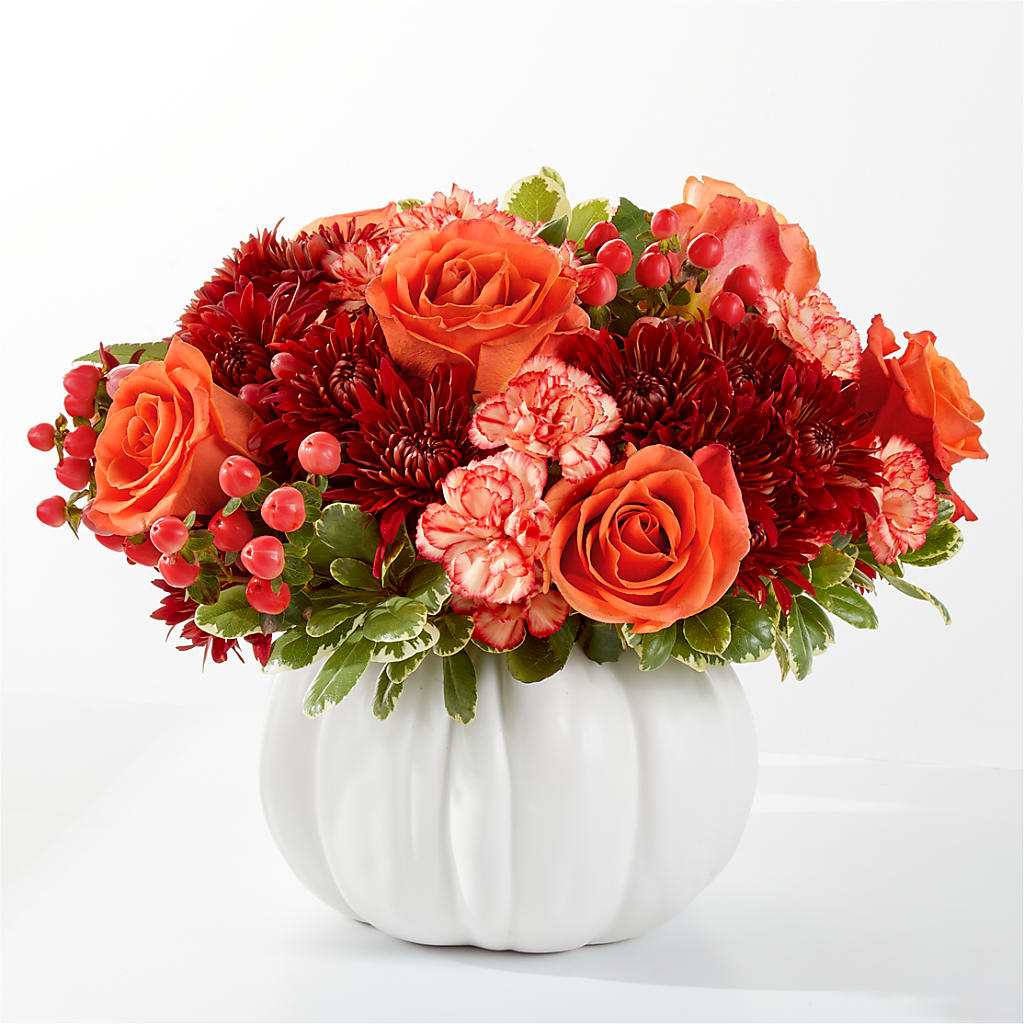 Autumn Air Pumpkin Bouquet – Evergreen Flowers, Tucson AZ