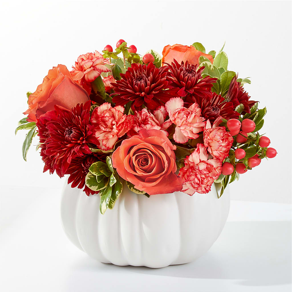 Autumn Air Pumpkin Bouquet – Evergreen Flowers, Tucson AZ