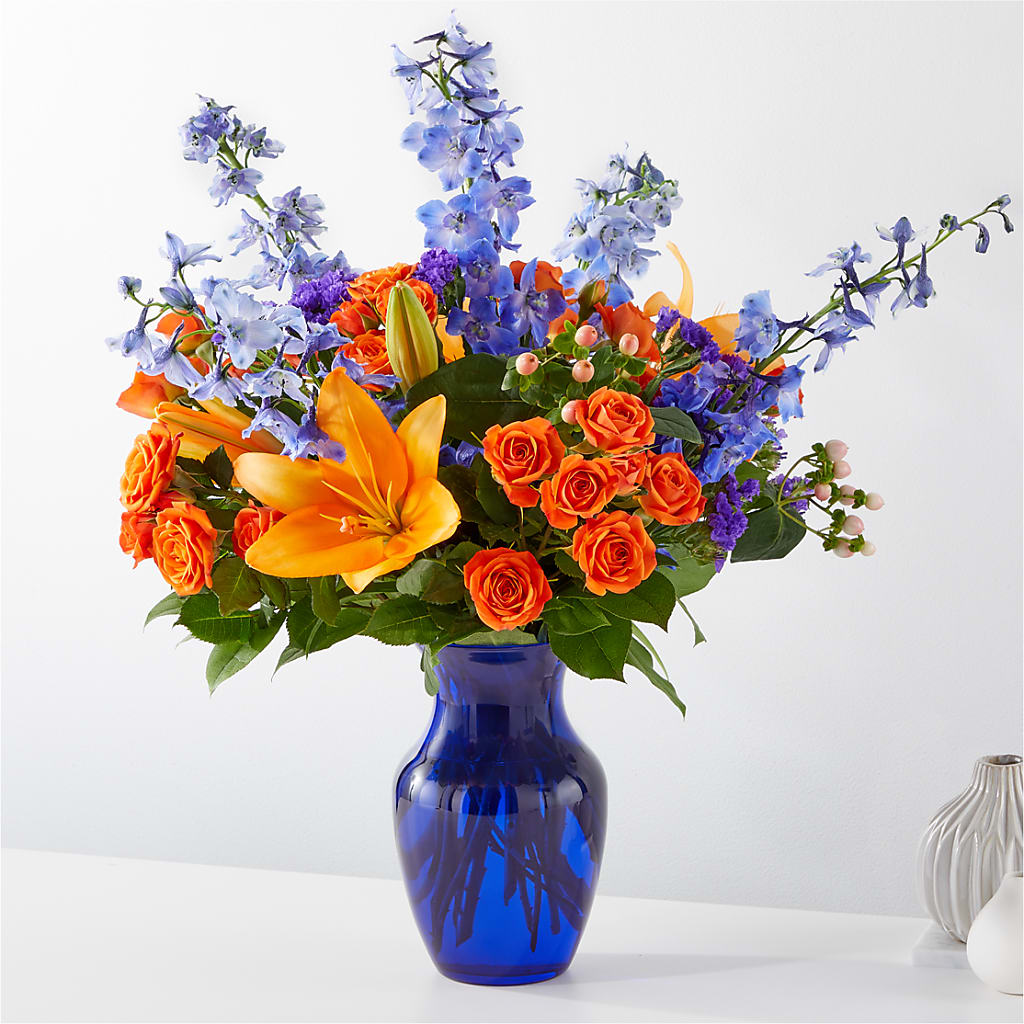 Radiant Citrus Bouquet – Evergreen Flowers, Tucson AZ