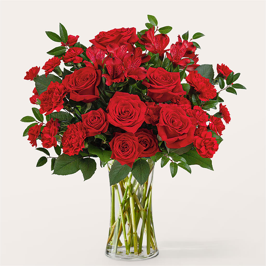 Brilliant Ruby Bouquet – Evergreen Flowers, Tucson AZ