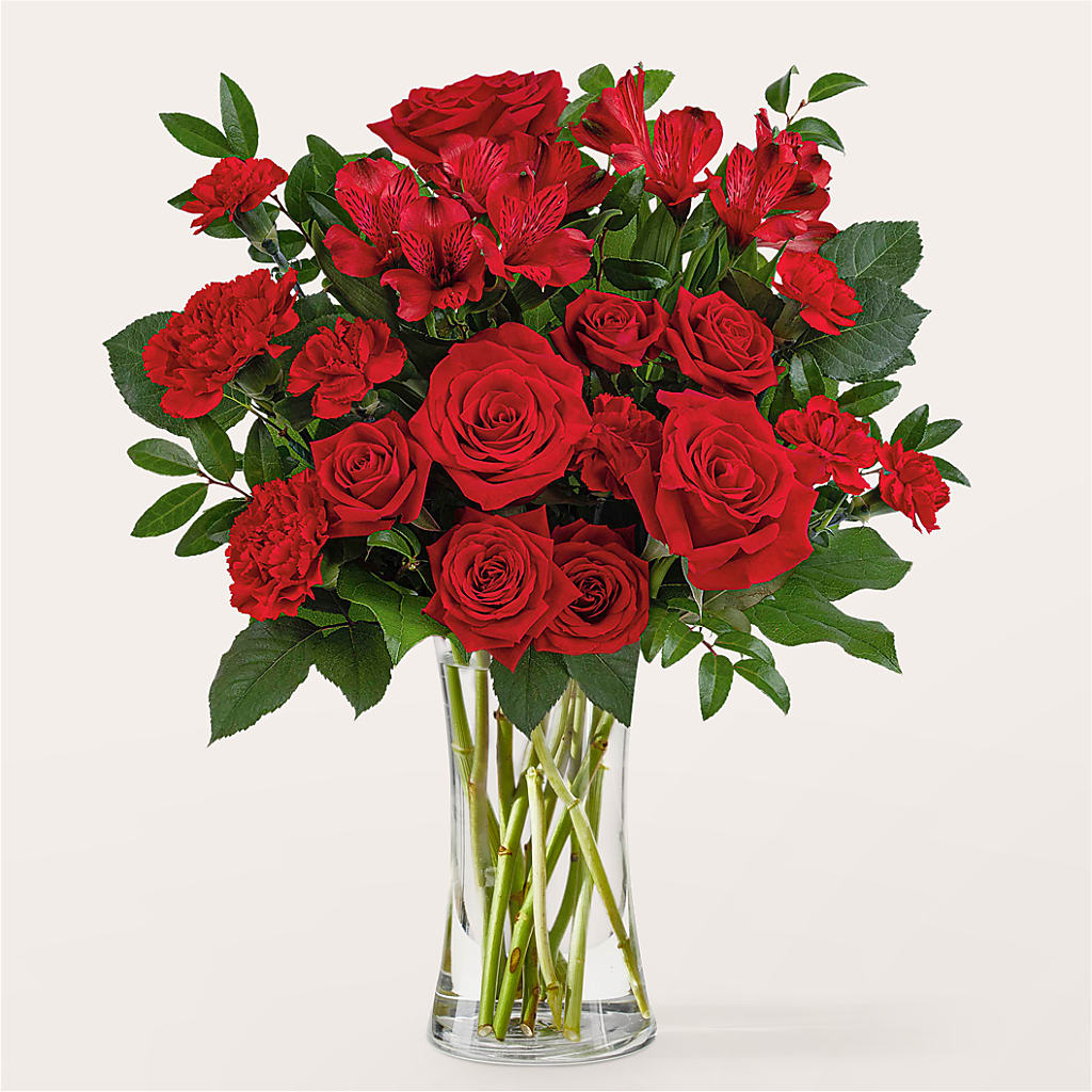 Brilliant Ruby Bouquet – Evergreen Flowers, Tucson AZ