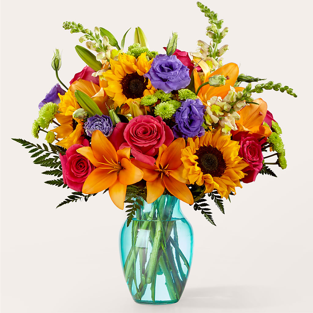 Double Rainbow Bouquet – Evergreen Flowers, Tucson AZ