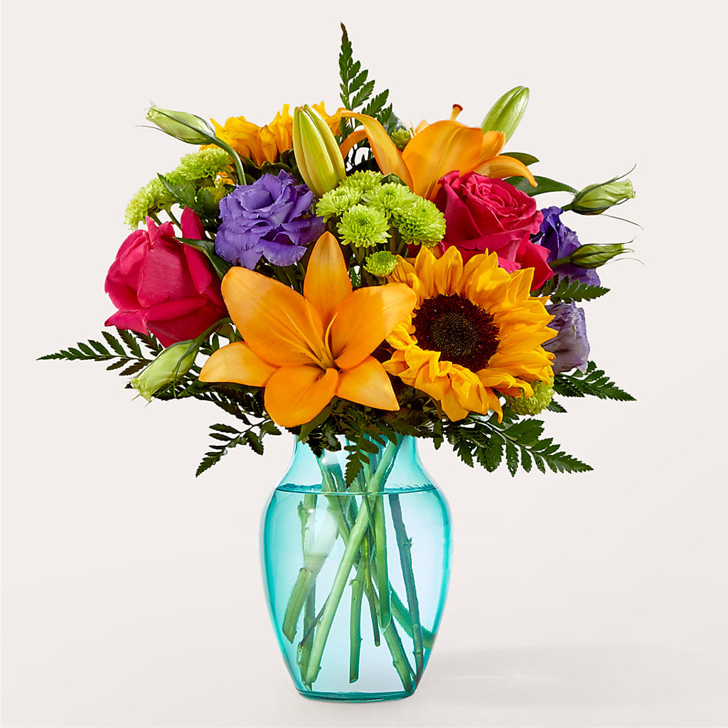 Double Rainbow Bouquet – Evergreen Flowers, Tucson AZ