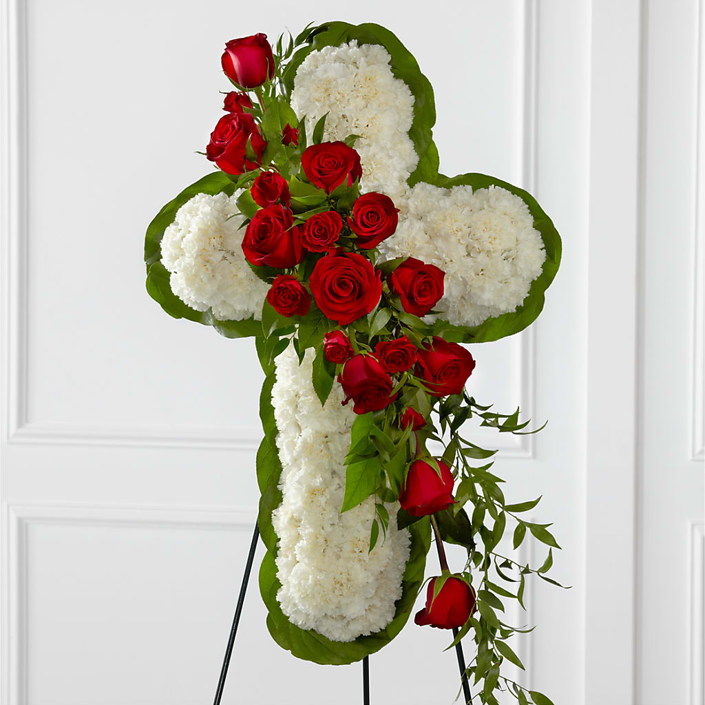 Floral Cross Easel – Evergreen Flowers, Tucson AZ