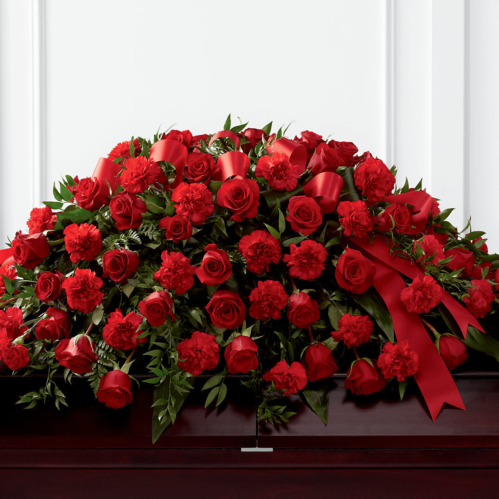 Tribute of Life Casket Spray – Evergreen Flowers, Tucson AZ