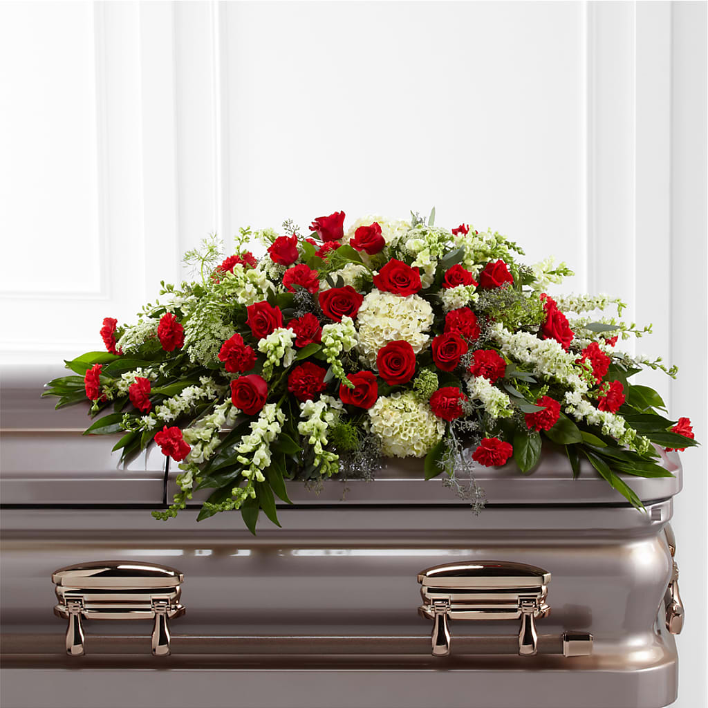 Sincerity Casket Spray – Evergreen Flowers, Tucson AZ
