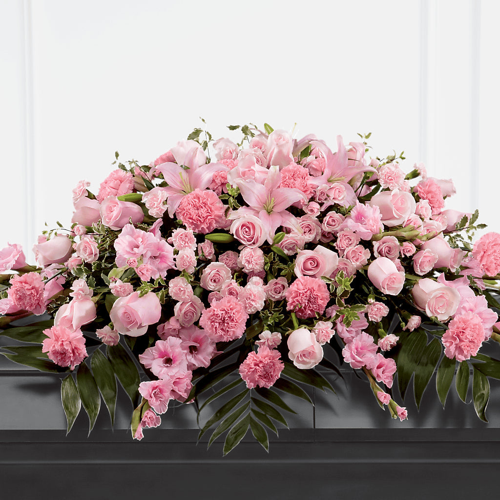 Garden of Comfort Casket Spray (Standard) – Evergreen Flowers, Tucson AZ