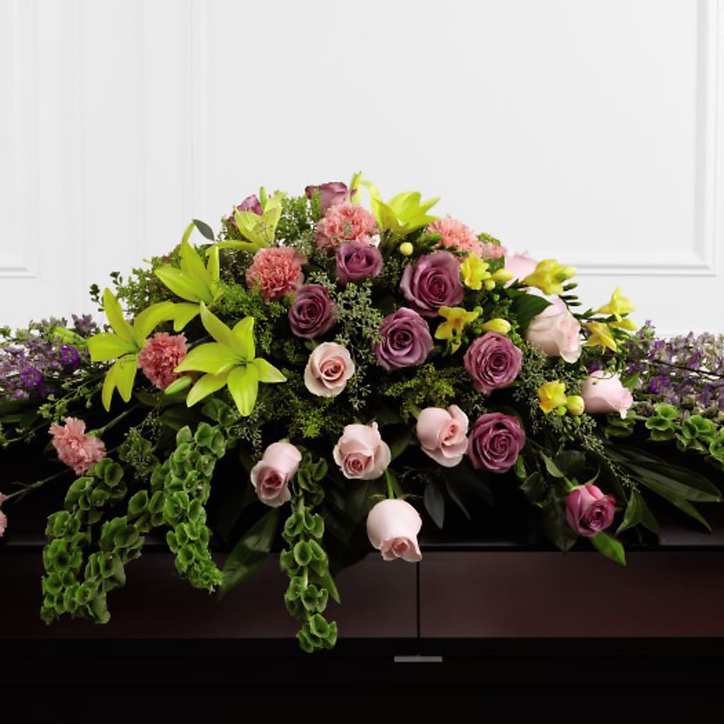 Forever Beloved Casket Spray – Evergreen Flowers, Tucson AZ