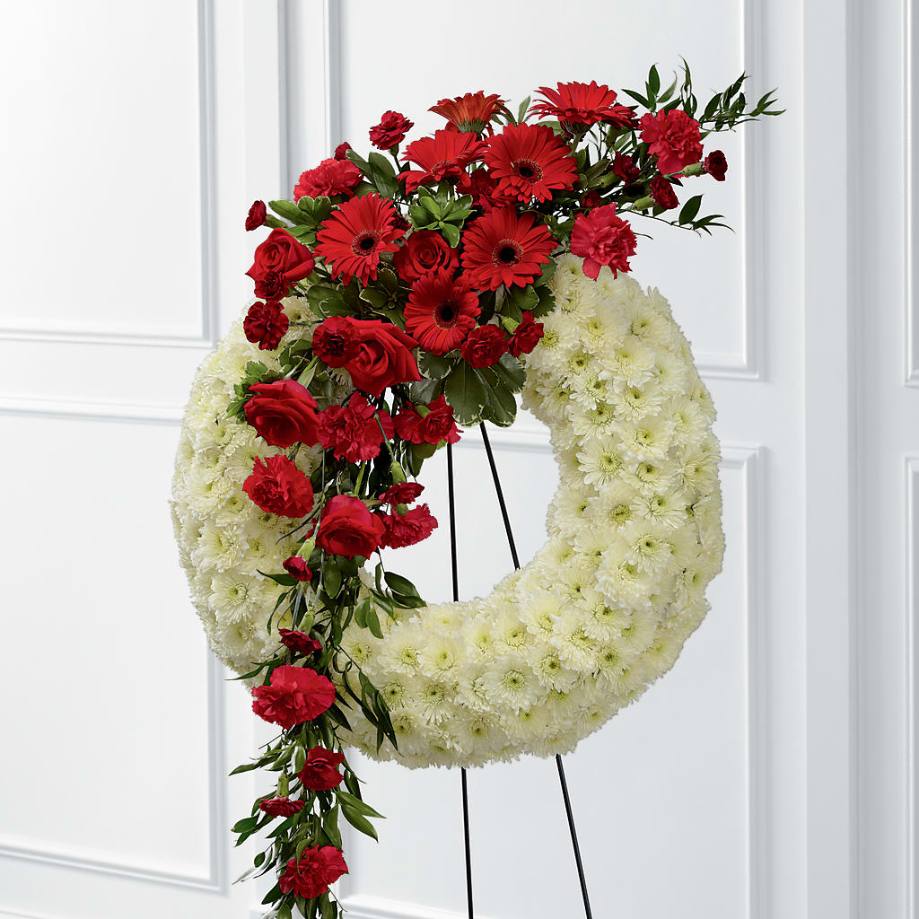 Graceful Tribute Wreath – Evergreen Flowers, Tucson AZ