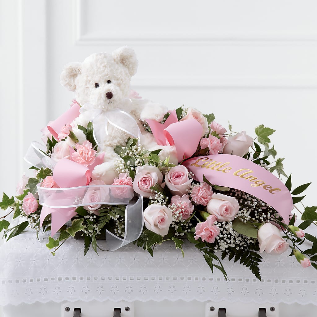 Touch of Sympathy Casket Spray – Evergreen Flowers, Tucson AZ
