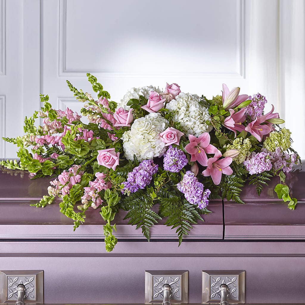 Life's Gratitude Casket Spray – Evergreen Flowers, Tucson AZ