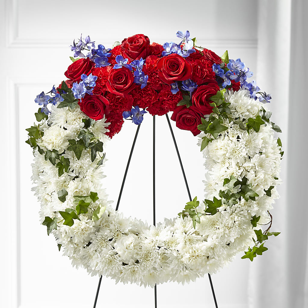 Patriotic Passion Wreath – Evergreen Flowers, Tucson AZ