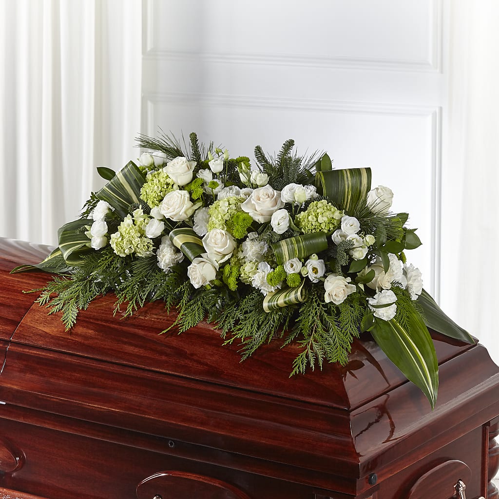 Hopeful Gesture Casket Spray – Evergreen Flowers, Tucson AZ