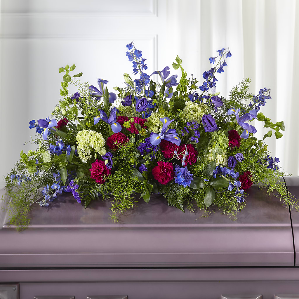 Always Treasured Casket Spray – Evergreen Flowers, Tucson AZ