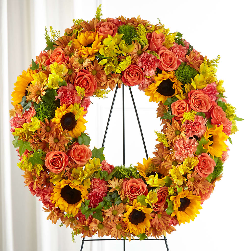 Autumnal Memories Wreath (Standard) – Evergreen Flowers, Tucson AZ