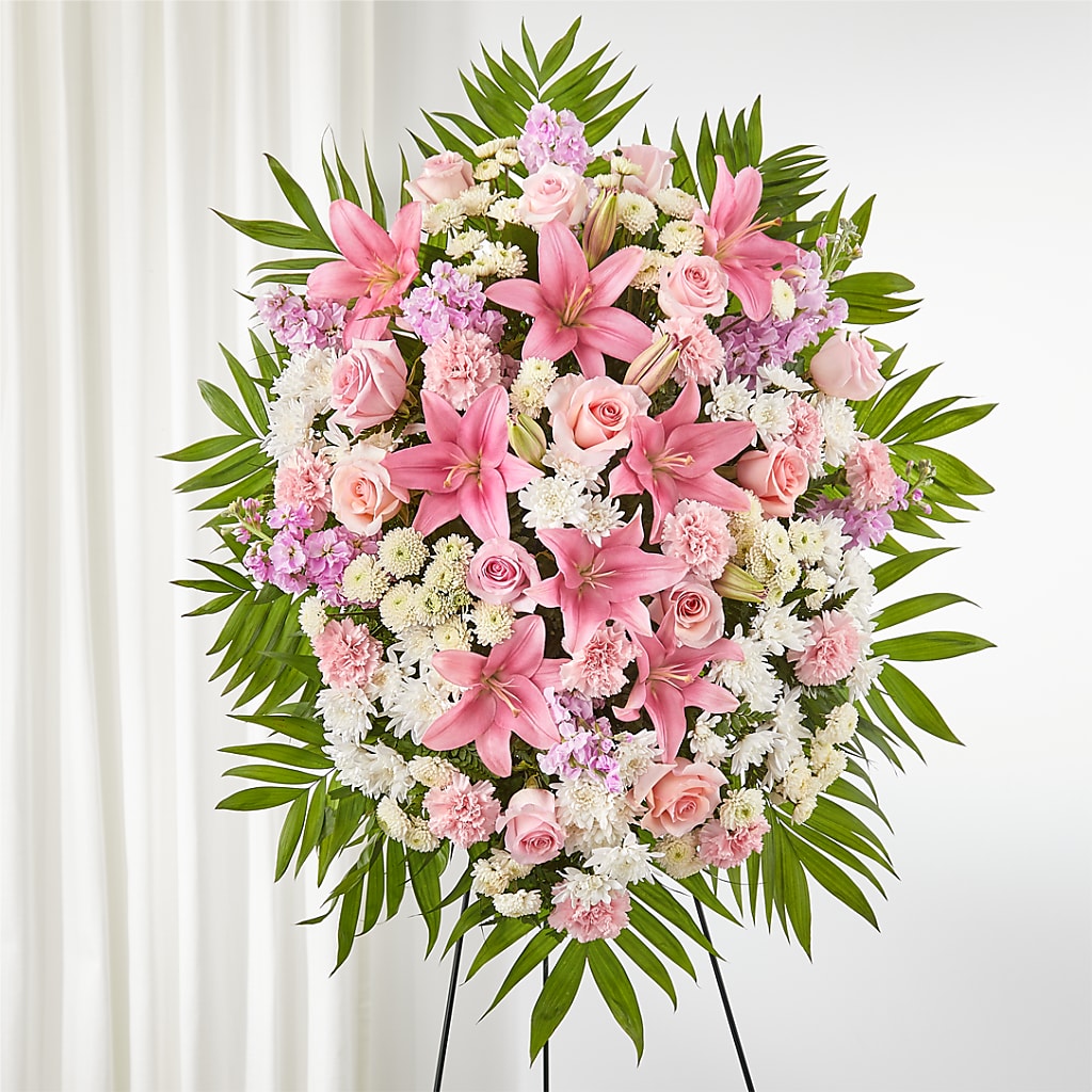 Offering Solace Standing Spray – Evergreen Flowers, Tucson AZ