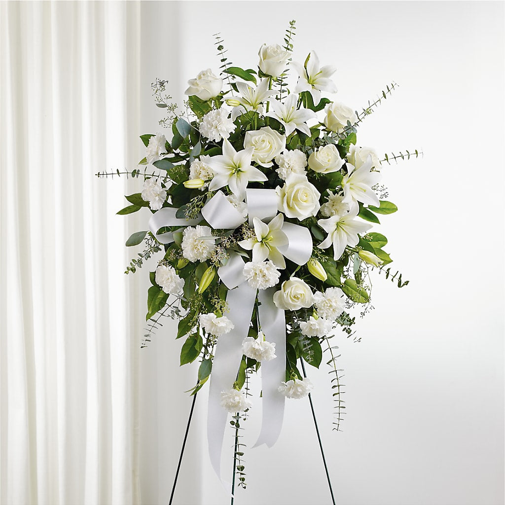 With Care Standing Spray – Evergreen Flowers, Tucson AZ