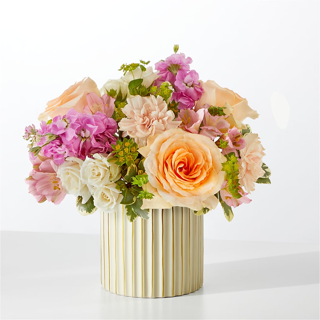 Paradise Bouquet with Ivory Vase – Evergreen Flowers, Tucson AZ