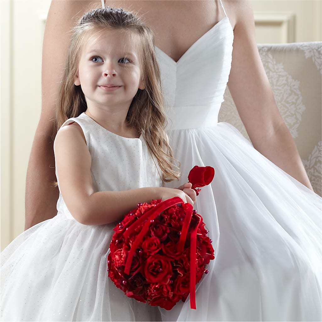 Pure at Heart Flower Girl Arrangement – Evergreen Flowers, Tucson AZ