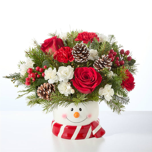 Jolly Snowman Bouquet –  Evergreen Flowers, Tucson AZ