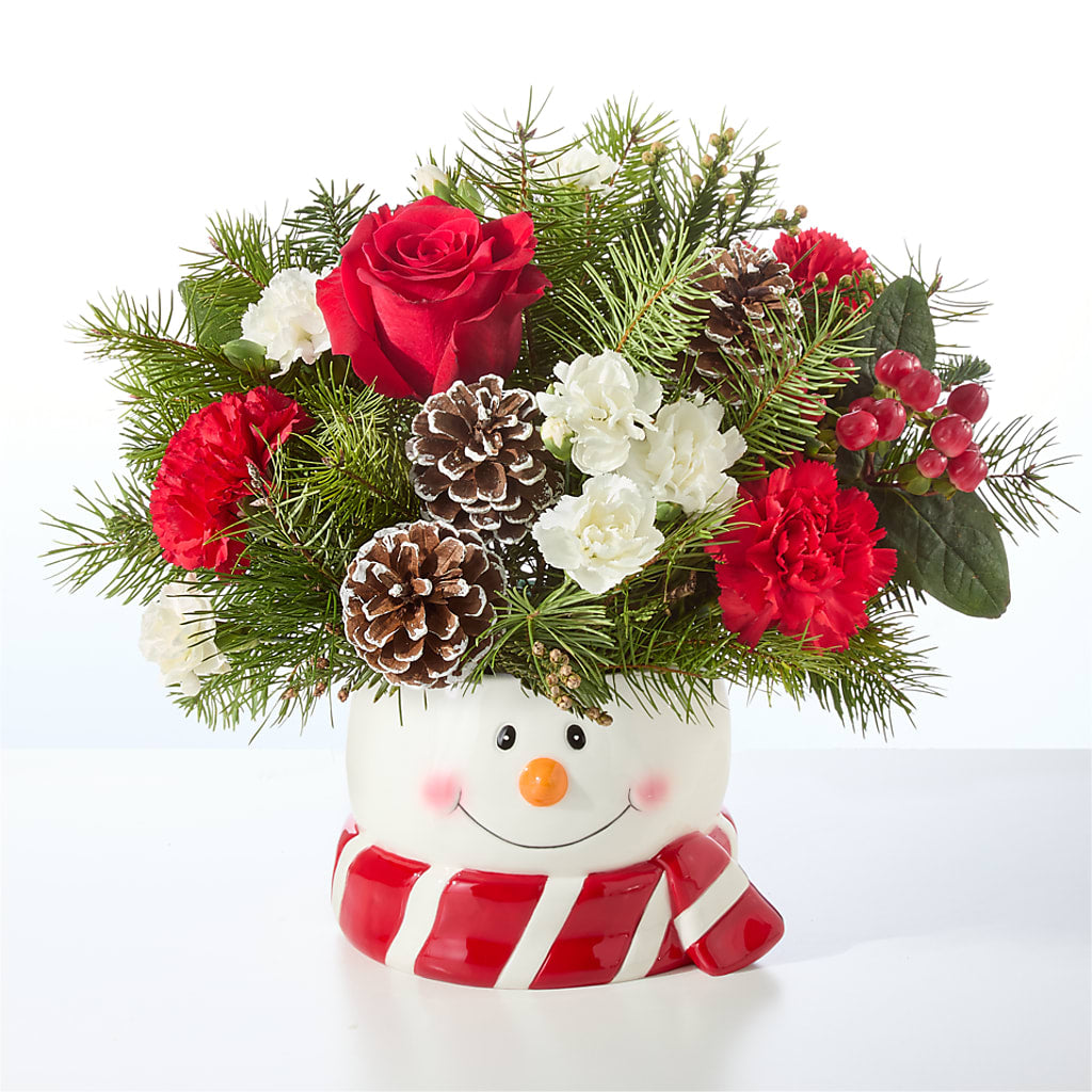 Jolly Snowman Bouquet –  Evergreen Flowers, Tucson AZ