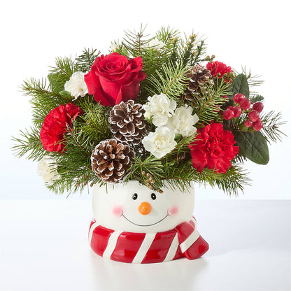 Jolly Snowman Bouquet –  Evergreen Flowers, Tucson AZ