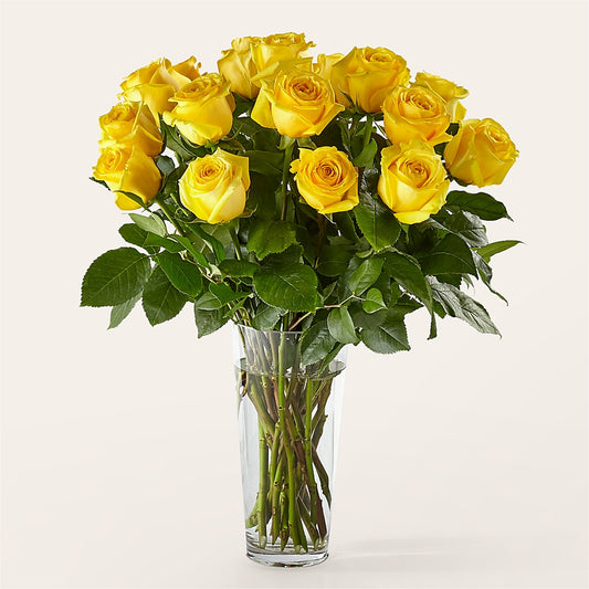 Long Stem Yellow Rose Bouquet –  Evergreen Flowers, Tucson AZ