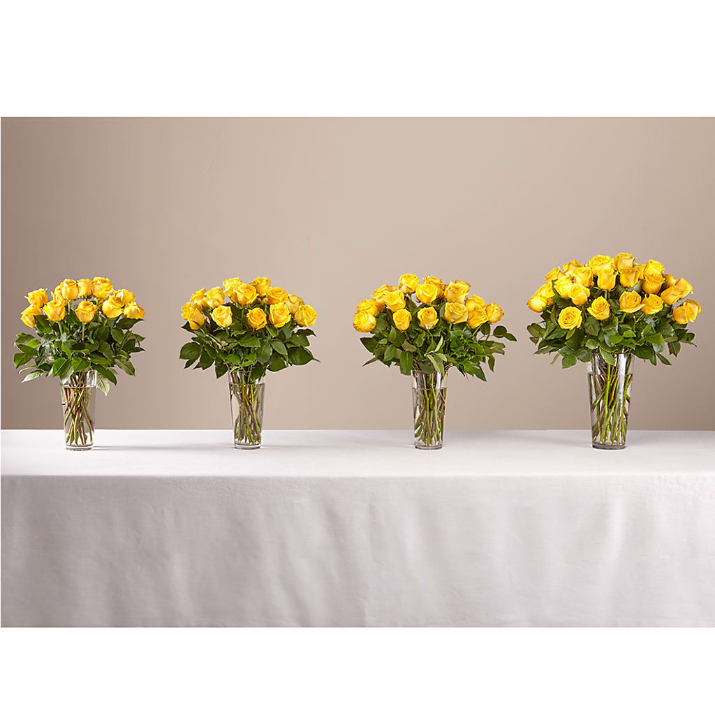 Long Stem Yellow Rose Bouquet –  Evergreen Flowers, Tucson AZ
