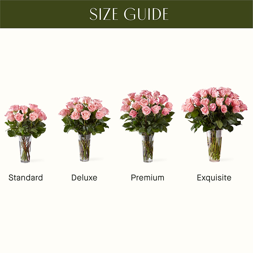 Long Stem Pink Rose Bouquet –  Evergreen Flowers, Tucson AZ