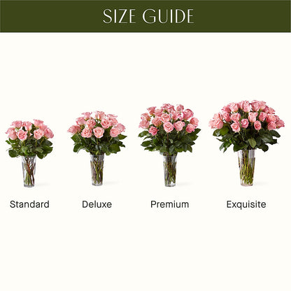 Long Stem Pink Rose Bouquet –  Evergreen Flowers, Tucson AZ
