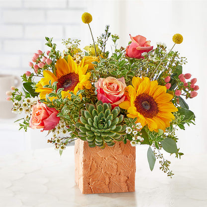 Sunflower Season Bouquet –  Evergreen Flowers, Tucson AZ