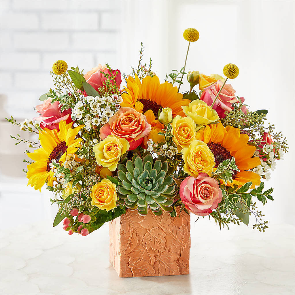 Sunflower Season Bouquet –  Evergreen Flowers, Tucson AZ