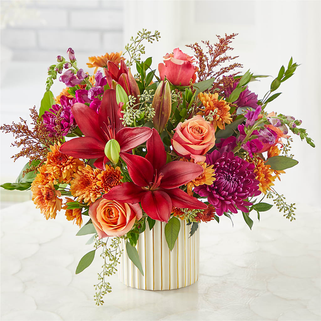 Burgundy Landscape Bouquet –  Evergreen Flowers, Tucson AZ