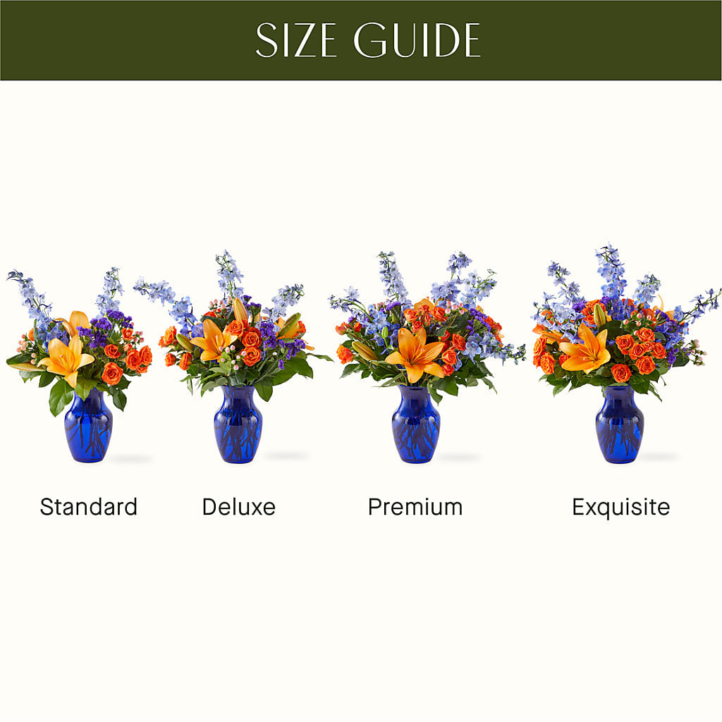 Radiant Citrus Bouquet –  Evergreen Flowers, Tucson AZ