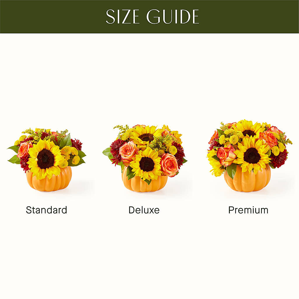 Golden Gourd Pumpkin Bouquet –  Evergreen Flowers, Tucson AZ