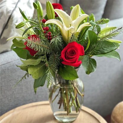 Sparkling Snowflakes Bouquet –  Evergreen Flowers, Tucson AZ