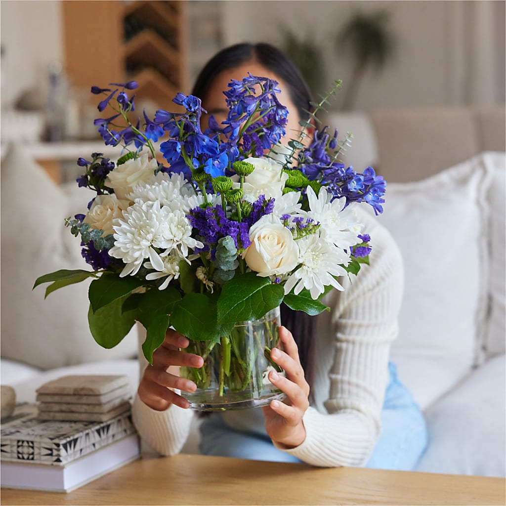 Cerulean Waves Bouquet –  Evergreen Flowers, Tucson AZ