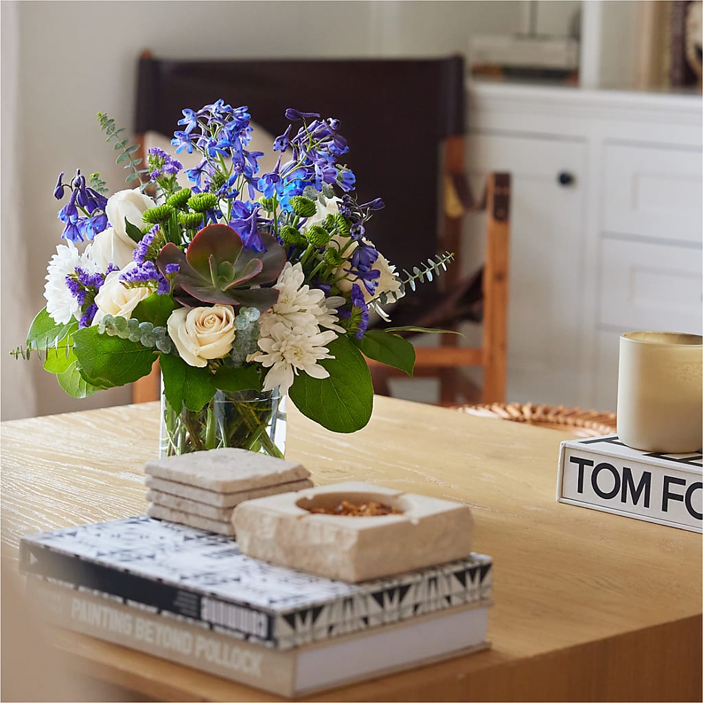 Cerulean Waves Bouquet –  Evergreen Flowers, Tucson AZ