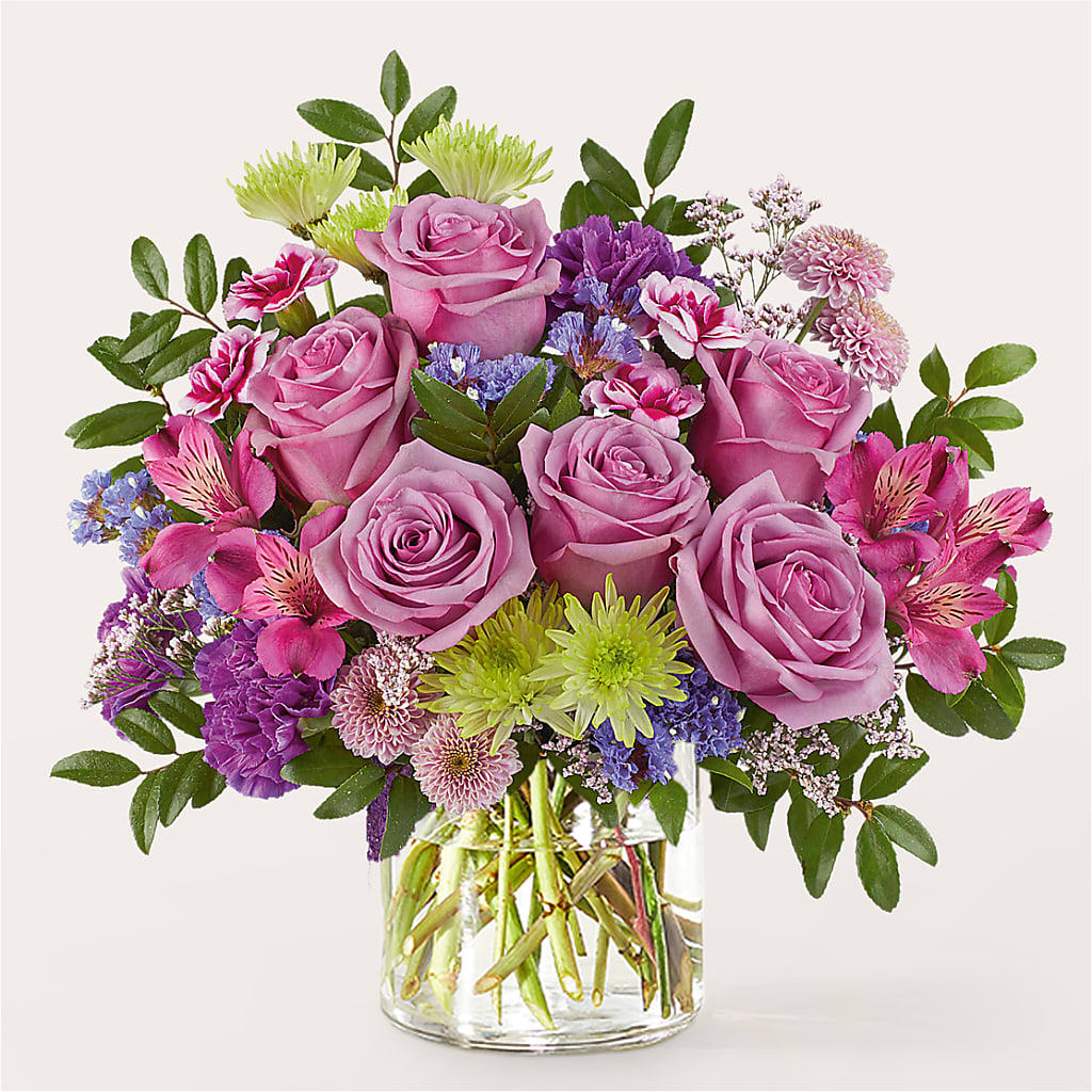 Glass Half Full Bouquet –  Evergreen Flowers, Tucson AZ