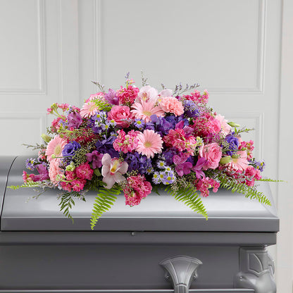 Glorious Garden Casket Spray –  Evergreen Flowers, Tucson AZ