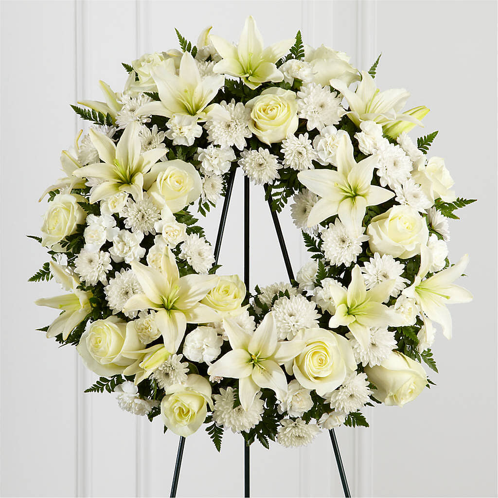 Treasured Tribute Wreath –  Evergreen Flowers, Tucson AZ